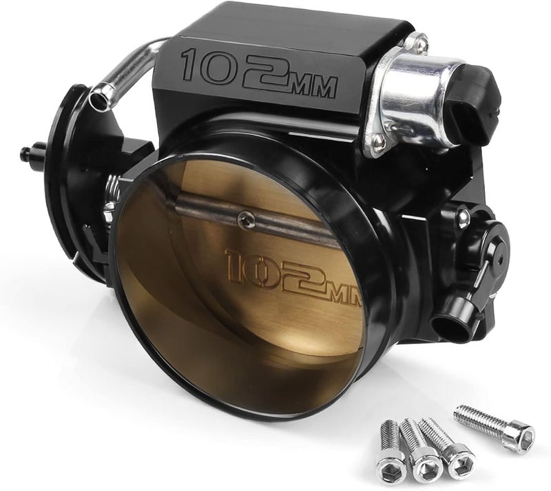 Endxedo مجموعة جسم الخانق LS 102MM مع مستشعر موضع الخانق و IAC لـ LS1 LS2 LS3 LS6 LS7 LSX ألمنيوم أسود - Image 1